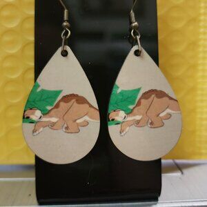 Land Before Time Earrings- Little Foot: Hypoallergenic